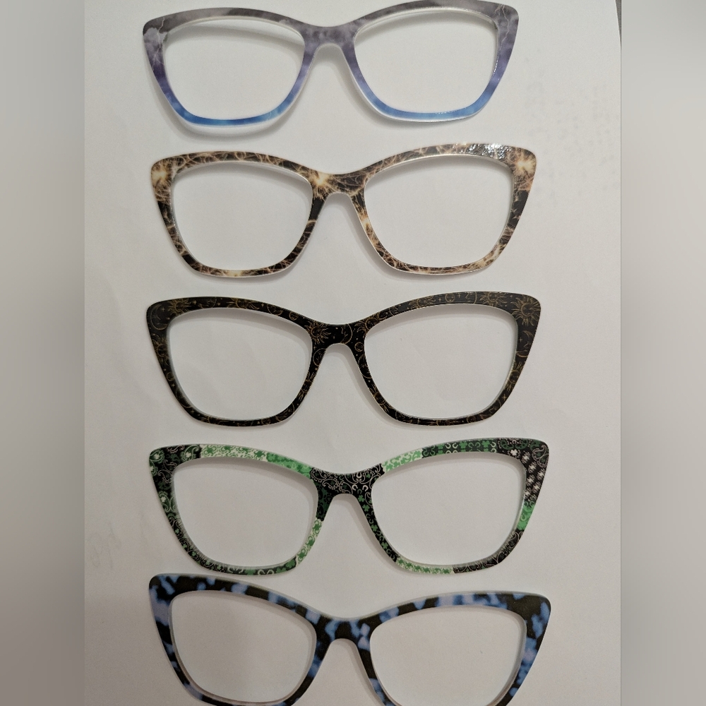 Stylish Women's Cat-Eye Pair Toppers For Wanda Glasses - Black, Brown, Green